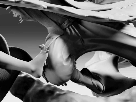 Tanjiro vs Rui 3D Print Model