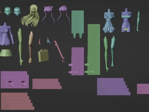 Komi Shouko 3D Print Model