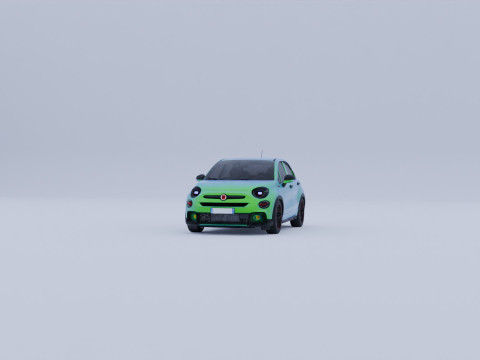 Fiat 500x Sport del 2020 3D Model