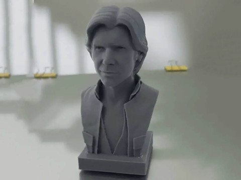 Han Solo Bust 3D Figuries Ready To Print Model do druku 3D