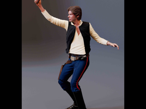 Han Solo 3D Figuries Ready To Print Modelo de impresión 3D