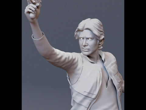 Han Solo 3D Figuries Ready To Print Modelo de impresión 3D
