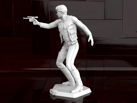 Han Solo Figure 3D Print Model