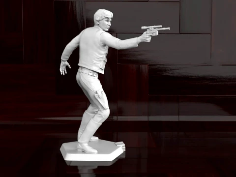 Han Solo Figure 3D Print Model
