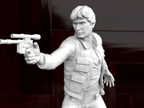 Han Solo Figure 3D Print Model