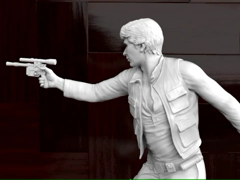 Han Solo Figure 3D Print Model