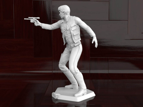 Han Solo Tutus 3D Figuries Ready To Print 3D Baskı Modeli
