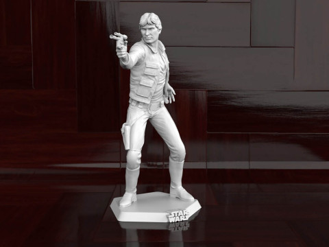 Han Solo Tutus 3D Figuries Ready To Print 3D Baskı Modeli