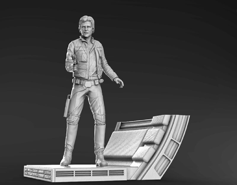 Han Solo Ready To Print Modelo de impresión 3D .c4d .max .obj .3ds .fbx .stl .blend