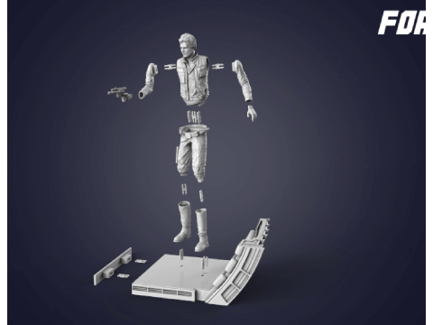 Han Solo Ready To Print Modelo de impresión 3D