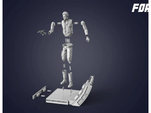 Han Solo Ready To Print 3D Print Model