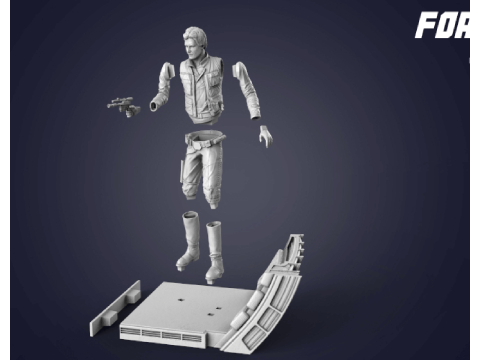 Han Solo Ready To Print Modelo de impresión 3D