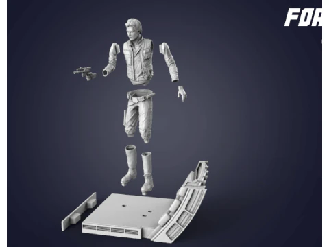 Han Solo Ready To Print 3D Print Model