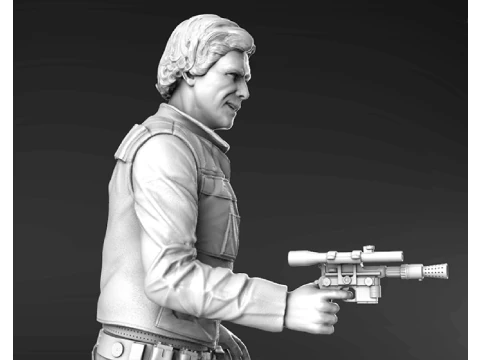Han Solo Ready To Print 3D Print Model