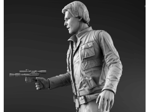 Han Solo Ready To Print Modelo de impresión 3D