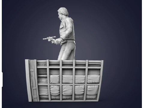 Han Solo Ready To Print 3D Print Model