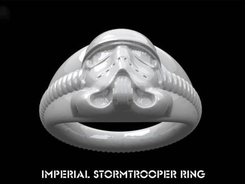 Imprial Storm Trooper Ring Ready To Print 3D-Druckmodell