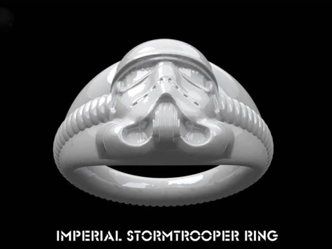 Anello Stormtrooper imperiale pronto per la stampa Modello di stampa 3D