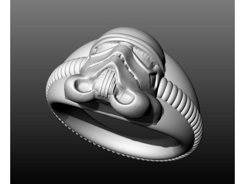 Imprial Storm Trooper Ring Ready To Print 3D Baskı Modeli