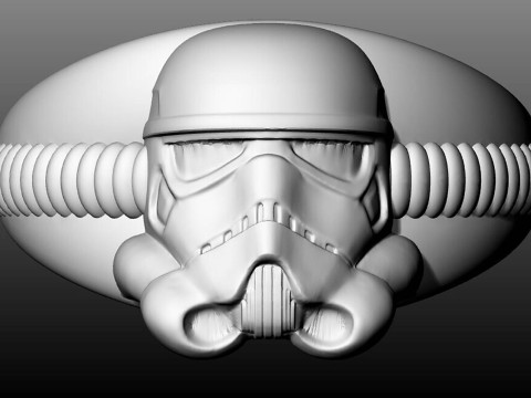 Imprial Storm Trooper Ring Ready To Print 3D Baskı Modeli