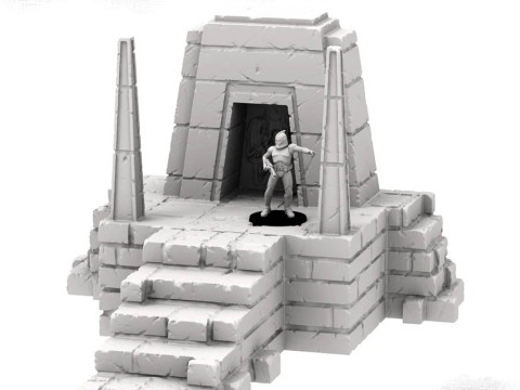 Terrain Temple Ruins Bundle 3D Figuries Ready To Print 3D Принт Модель