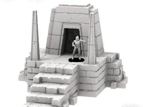 Terrain Temple Ruins Bundle 3D Figuries Ready To Print 3D Print Model