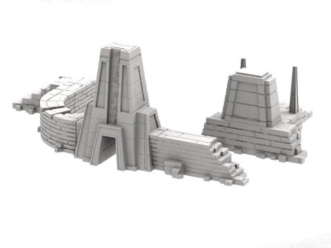 Terrain Temple Ruins Bundle 3D Figuries Ready To Print 3D Print Model