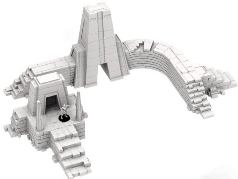 Terrain Temple Ruins Bundle 3D Figuries Ready To Print 3D Print Model