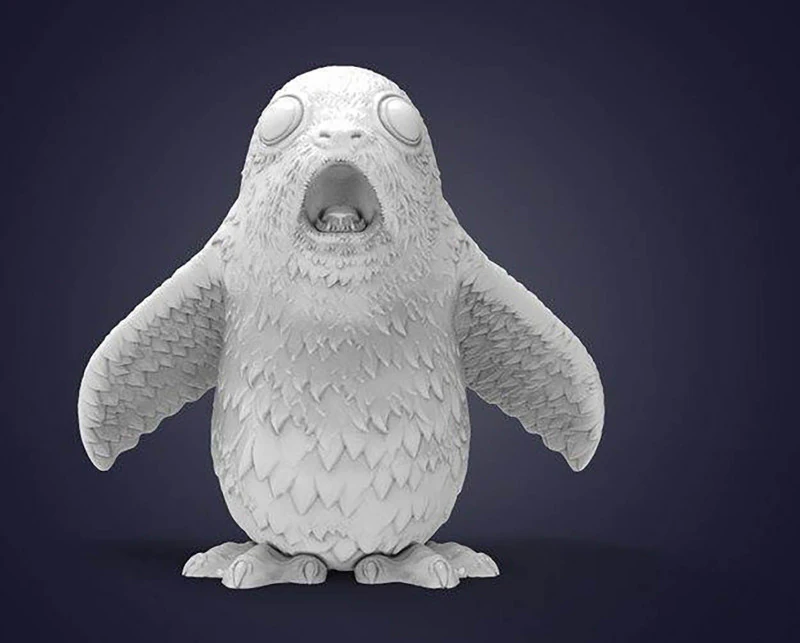 Porg 3D Figuries Ready To Print 3D Print Model .c4d .max .obj .3ds .fbx .stl .blend