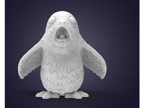 Porg 3D Figuries Ready To Print 3D Принт Модель