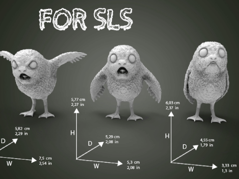 Porg 3D Figuries Ready To Print 3D Print Model