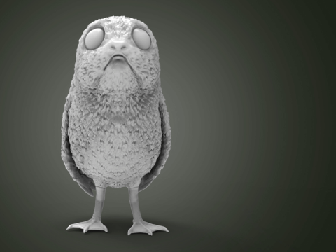 Porg 3D Figuries Ready To Print 3D Print Model