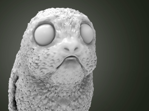 Porg 3D Figuries Ready To Print 3D Print Model