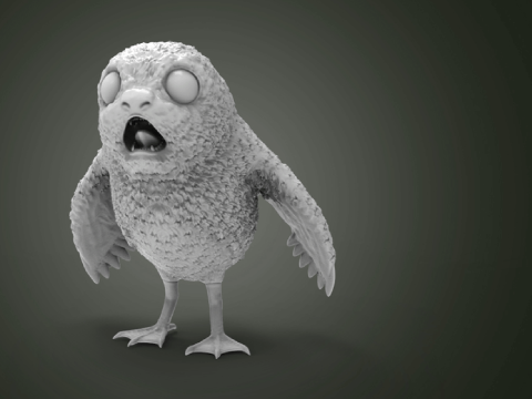Porg 3D Figuries Ready To Print 3D Print Model