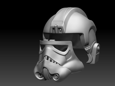 Inferno Squad Helmet 3D Figuries Ready To Print 3D Print Model