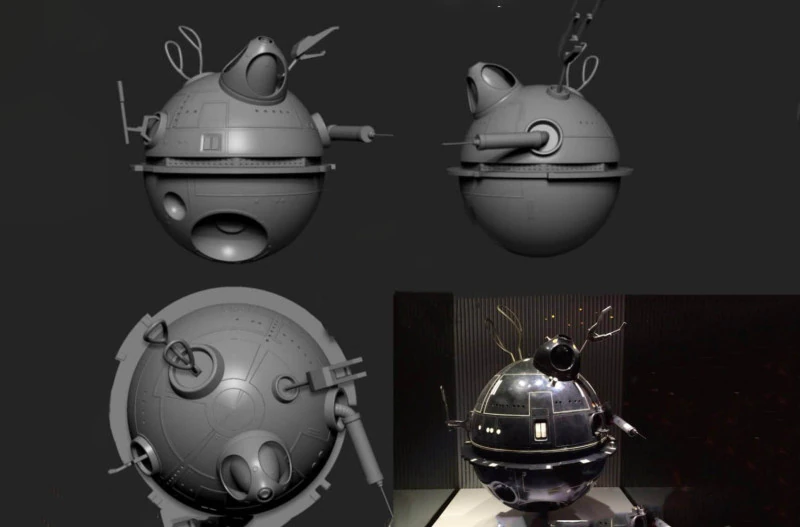 Interrogation Droid Ready To Print 3D Print Model .c4d .max .obj .3ds .fbx .stl .blend 