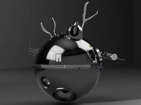 Interrogation Droid Ready To Print Model Cetak 3D