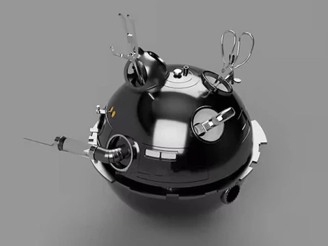 Interrogation Droid Ready To Print 3D Print Model