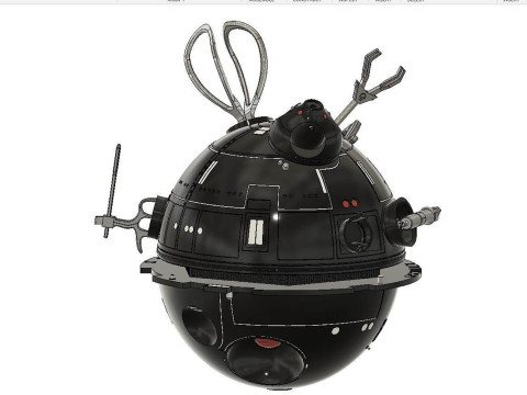 Interrogation Droid Ready To Print Model Cetak 3D