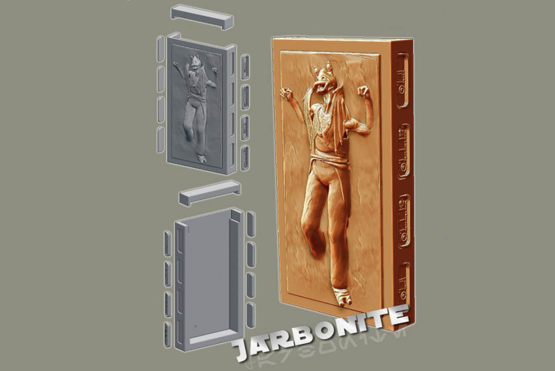 Jarbonite 3D Figuries Ready To Print 3D Print Model .c4d .max .obj .3ds .fbx .stl .blend
