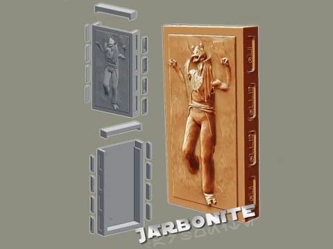 Jarbonite 3D 雕像可供打印 3D 打印模型
