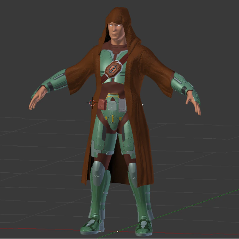 Jedi Armor 3D Figuries Ready To Print 3D Print Model .c4d .max .obj .3ds .fbx .stl .blend