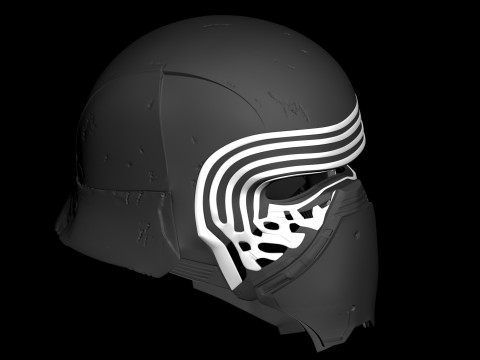 Kyloren Helmet 3D Ready To Print 3D प्रिंट मॉडल