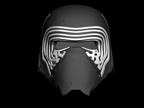 Kyloren Helmet 3D Ready To Print 3D Принт Модель