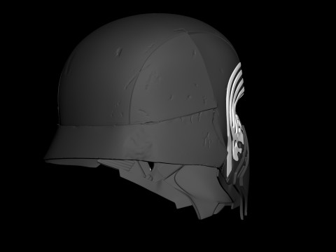 Kyloren Helmet 3D Ready To Print 3D Принт Модель