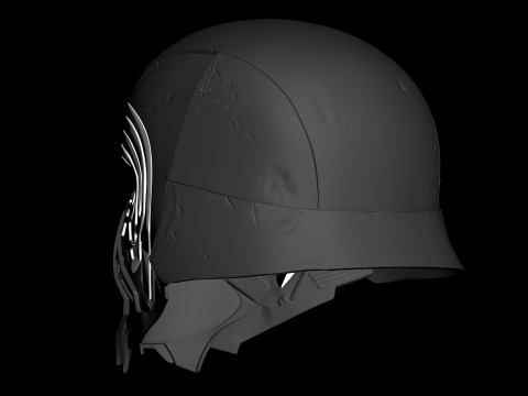 Kyloren Helmet 3D Ready To Print 3D Принт Модель