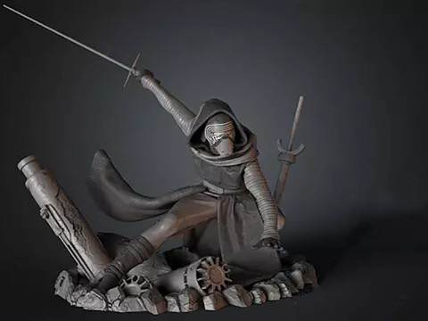 Kylo Ren 3D Figuries Ready To Print 3D Принт Модель