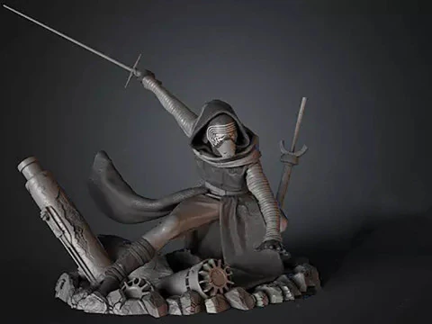 Figuras 3D de Kylo Ren listas para imprimir Modelo de impresión 3D