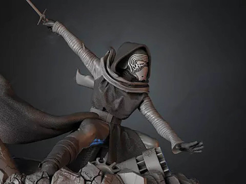 Kylo Ren 3D Figuries Ready To Print 3D Принт Модель