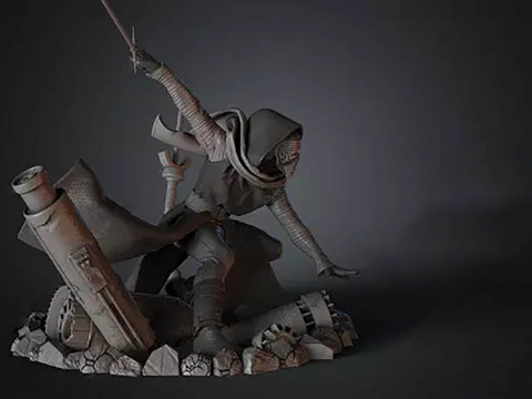 Kylo Ren 3D Figuries Ready To Print 3D Принт Модель